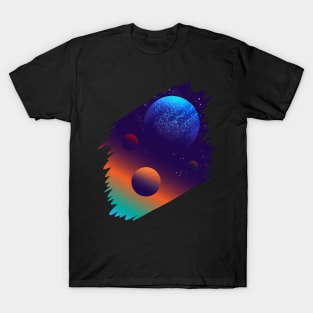 Planets Sun Universe Galaxy Outer Space Science T-Shirt